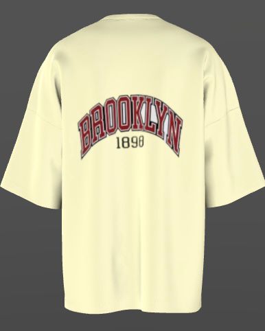 Cream Brooklyn T-SHIRT
