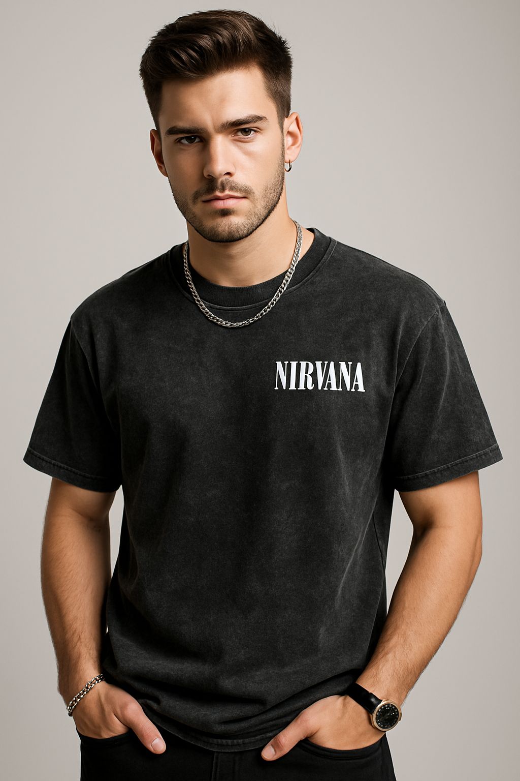 Black nirvana T-SHIRT